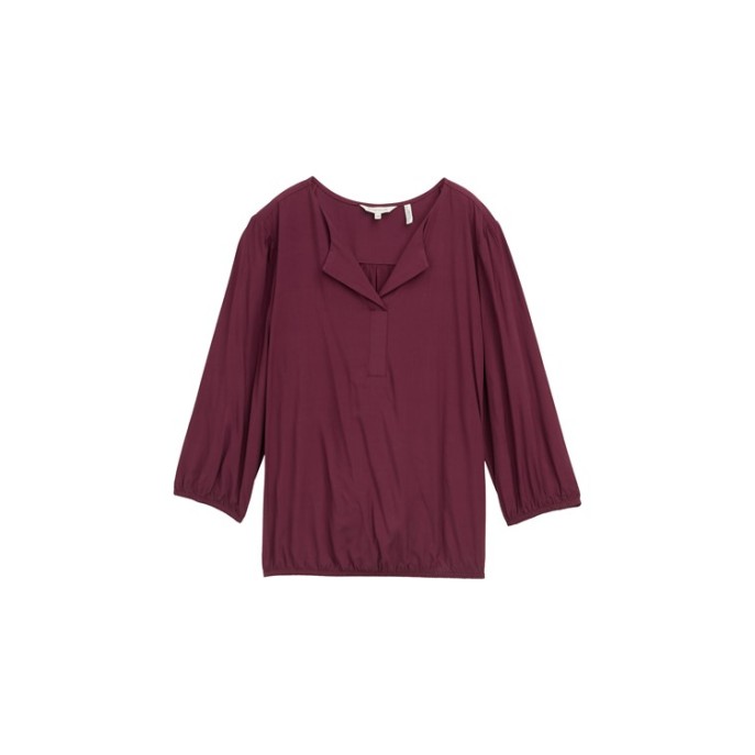 Tom Tailor blouse 1047574 uni Bordeaux